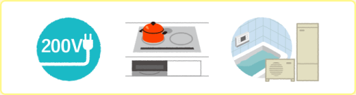 200V機器の有無