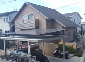 熊本県菊池郡 I様邸 ソーラーカーポート4.50kW ｜ 太陽光発電・蓄電池