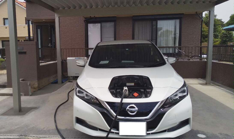 福岡県大牟田市M様邸のV2H_ニチコン