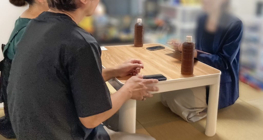 インタビュー様子