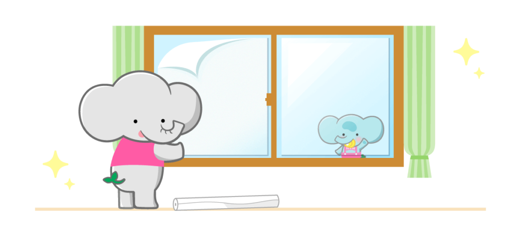 飛散防止フィルムや防災用窓フィルムを貼る