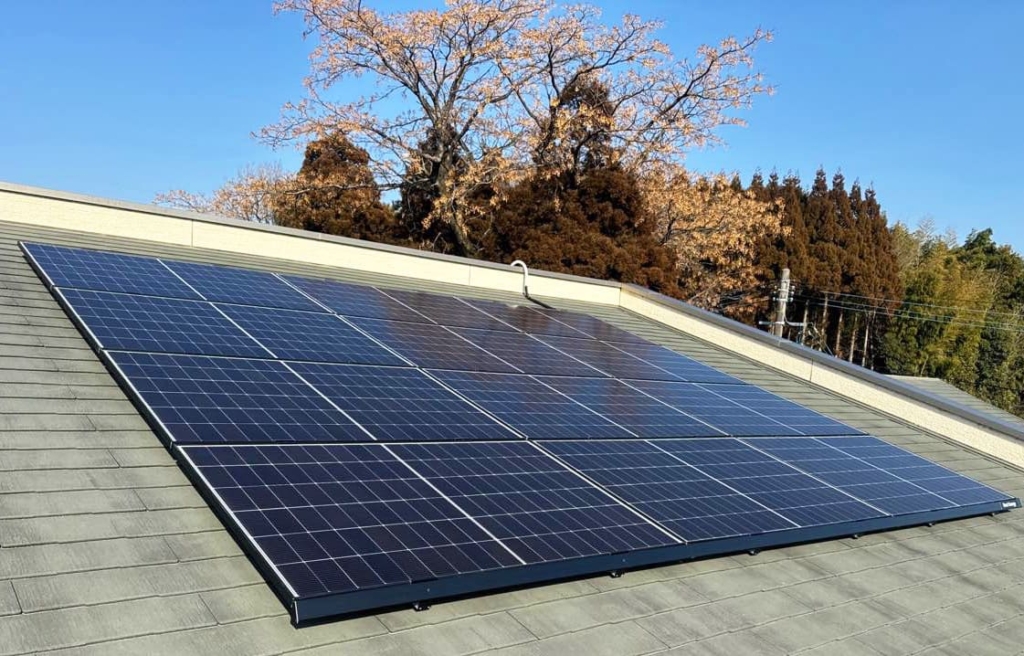 寄贈された太陽光発電設備